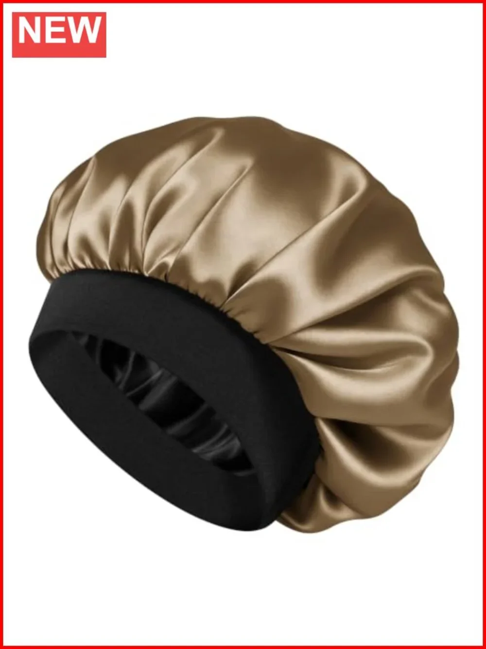 Double Layer Silk Bonnet for Curly & Natural Hair, Satin Lined Sleep Cap, Hair